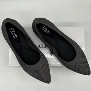 Alfani Women's Charcoal Knit Flats